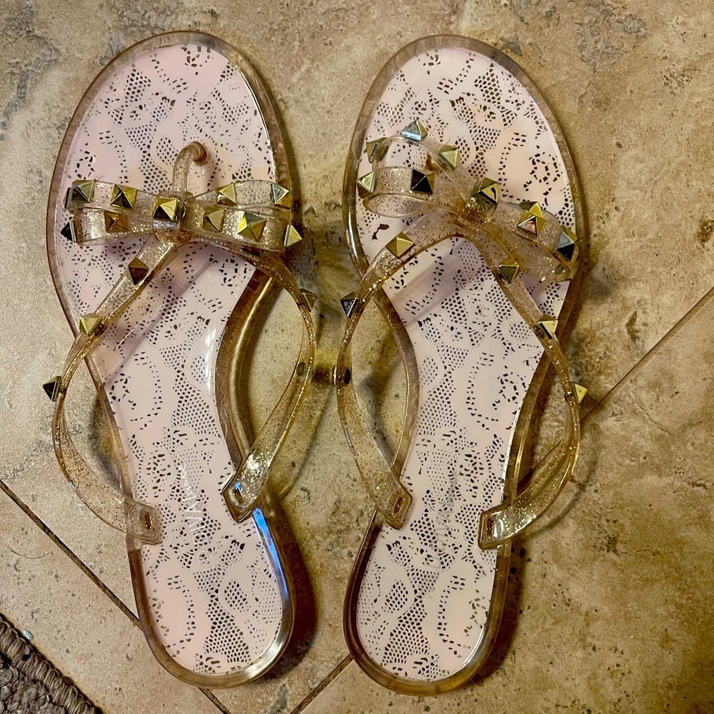 Wild Diva Lounge Studded Sandals